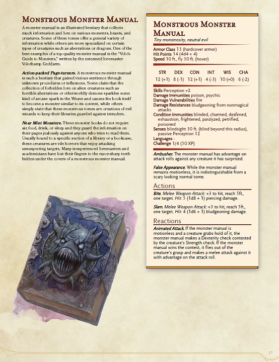 monstrous monster manual