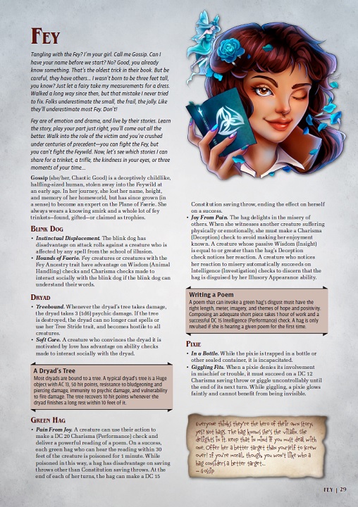 monster weakness fey