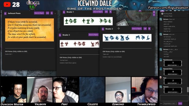 Rime of the frostmaiden session 49 jarlmoot puzzle