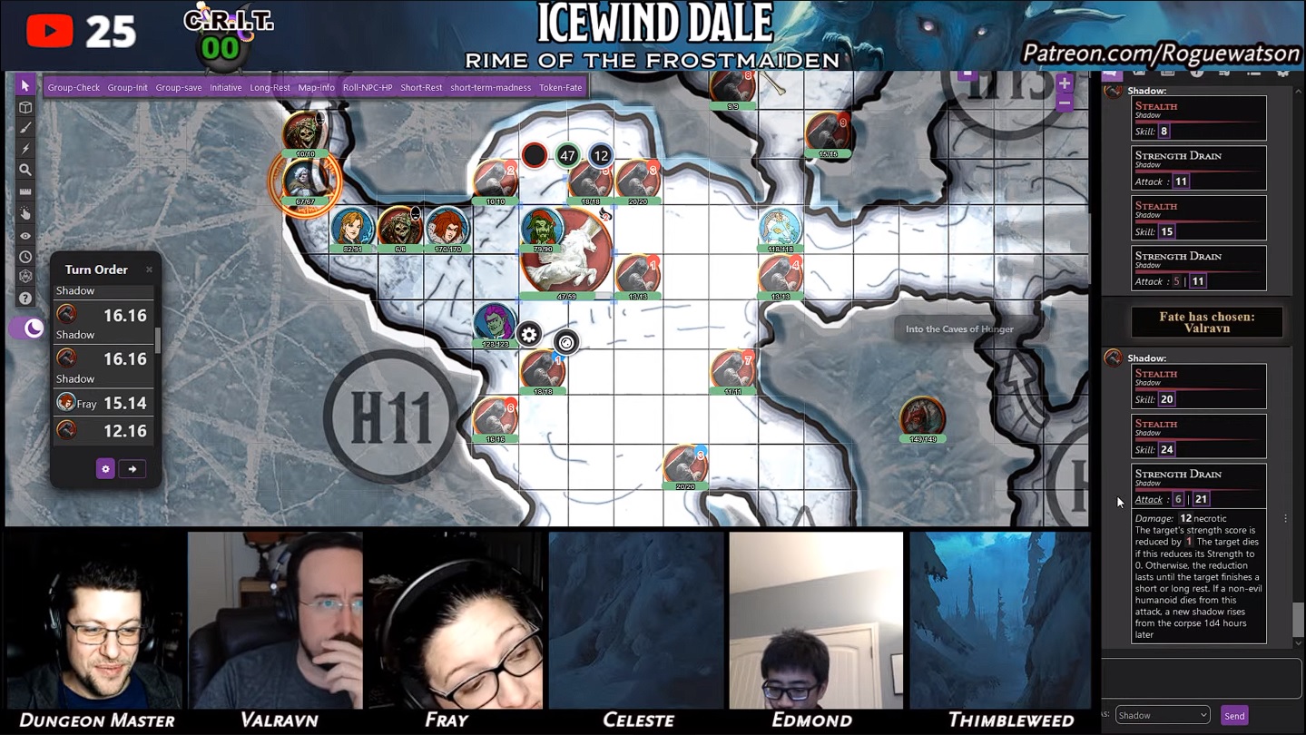 Rime of the frostmaiden session 71 caves of hunger