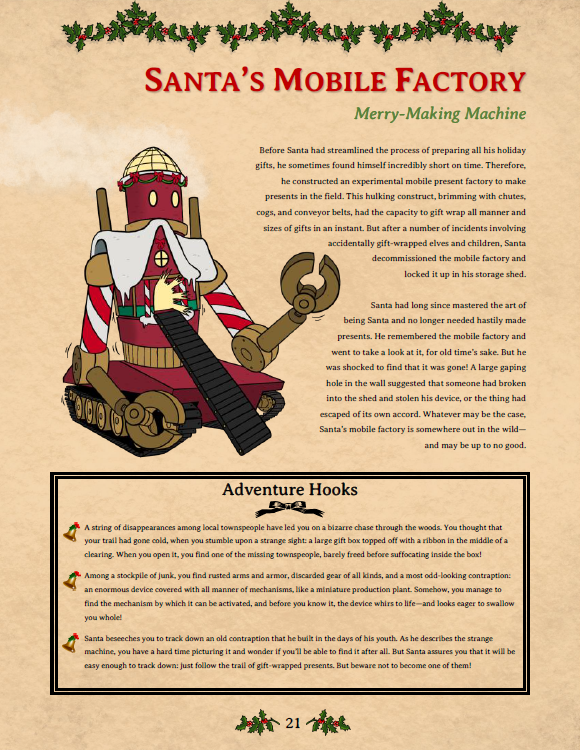 santa's mobile factory