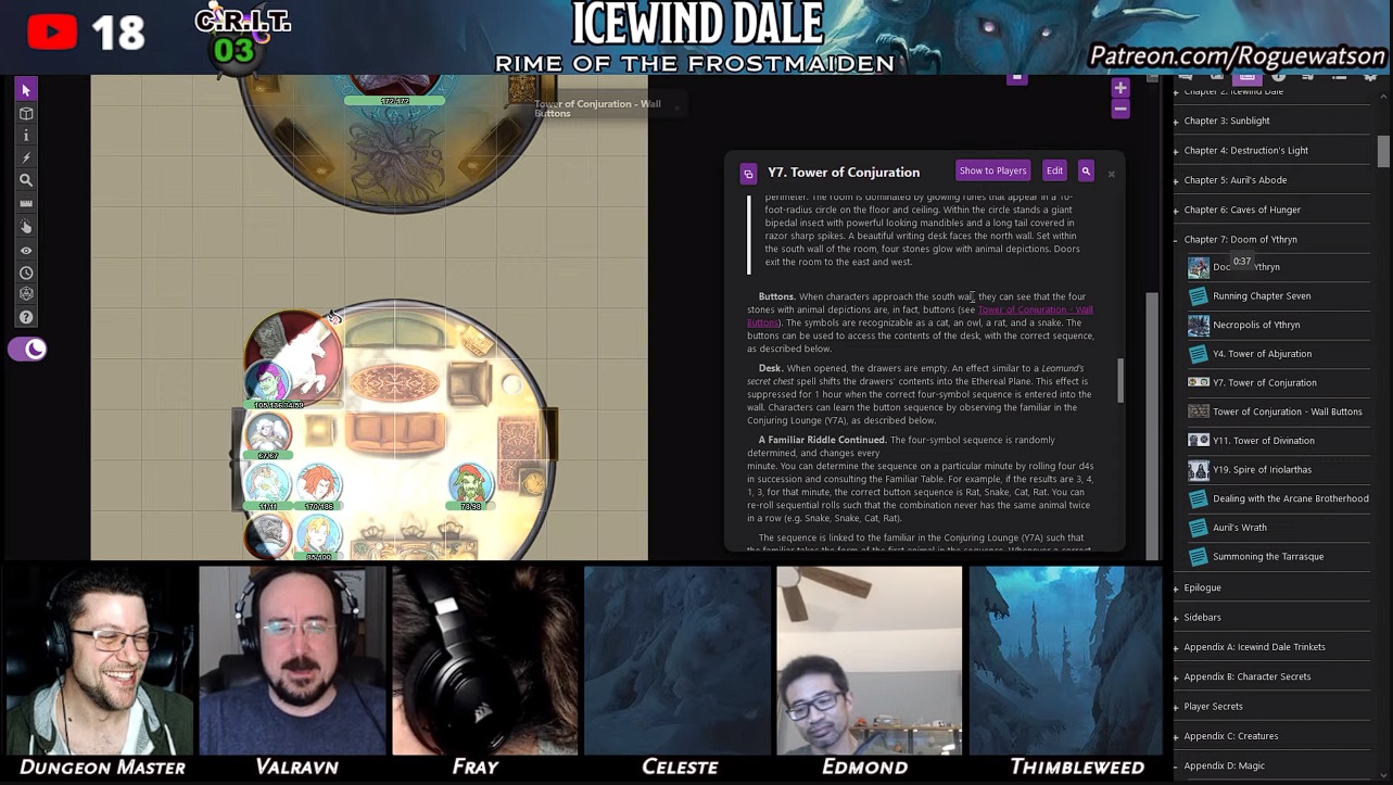 Rime of the frostmaiden session 79 tower of conjuration