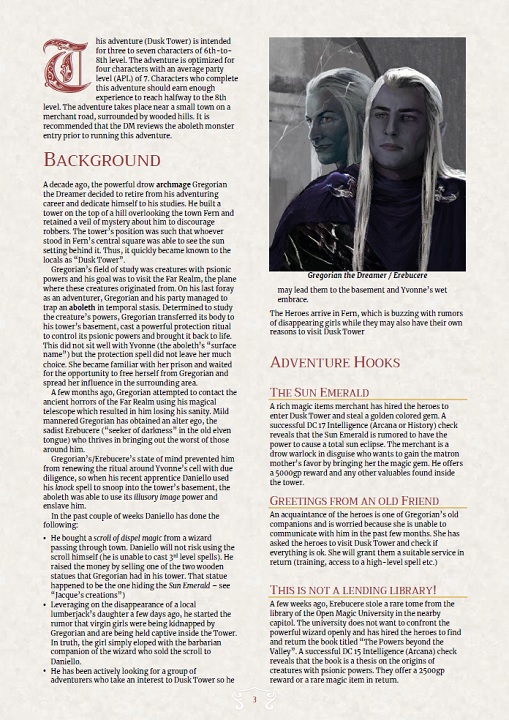 dusk tower gregorian