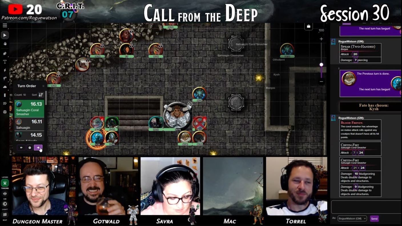 call from the deep sahuagin stronghold battle